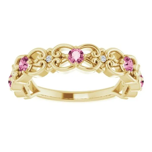 Vintage-Inspired Scroll Ring Image 3 James Wolf Jewelers Mason, OH