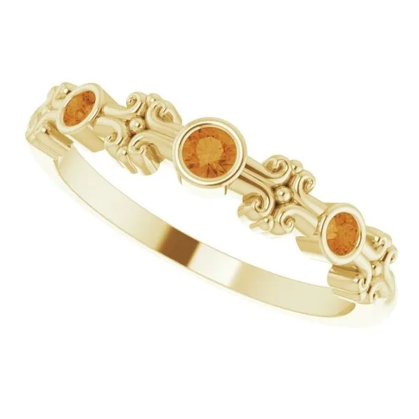 Bezel-Set Ring Image 5 James Wolf Jewelers Mason, OH