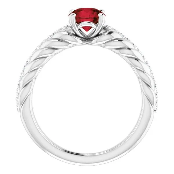 Accented Rope Ring Image 2 John E. Koller Jewelry Designs owasso, OK