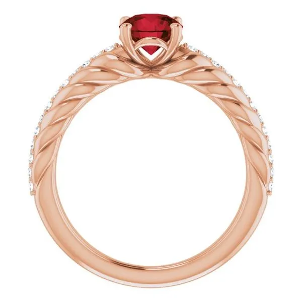 Accented Rope Ring Image 2 Holly's Jewelry Mountain Home, AR