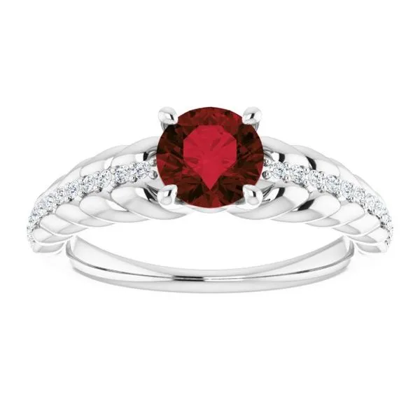 Accented Rope Ring Image 3 Long Jewelers Chesapeake, VA