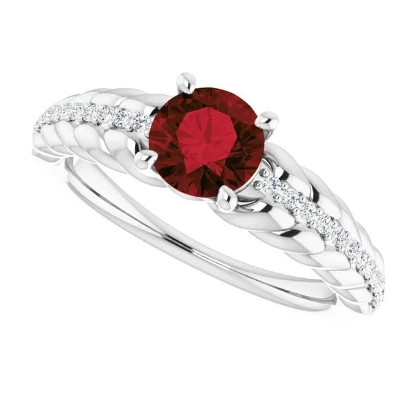 Accented Rope Ring Image 5 Mendham Jewelers Mendham, NJ