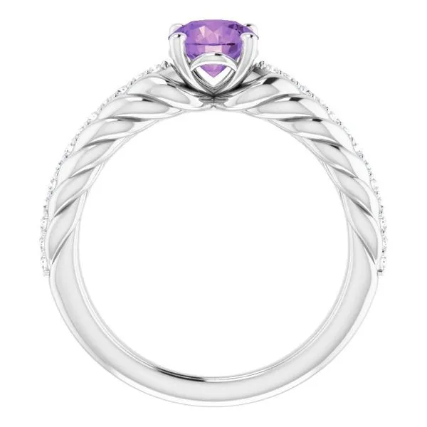 Accented Rope Ring Image 2 John E. Koller Jewelry Designs owasso, OK