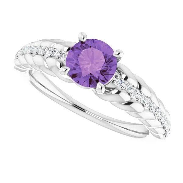 Accented Rope Ring Image 5 Long Jewelers Chesapeake, VA