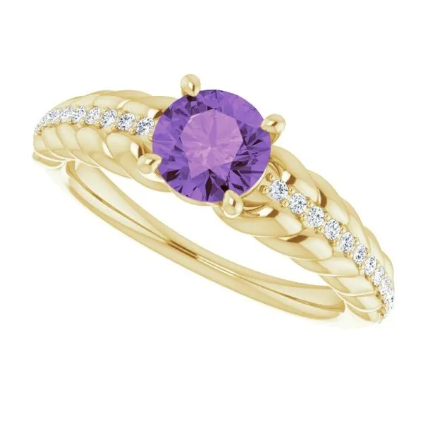 Accented Rope Ring Image 5 James Wolf Jewelers Mason, OH