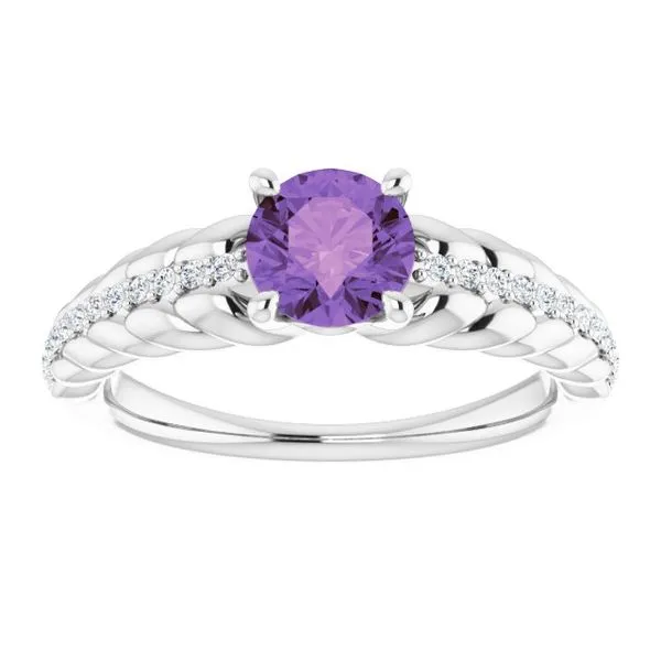 Accented Rope Ring Image 3 Jewelry Design Studio Jensen Beach, FL