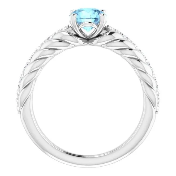 Accented Rope Ring Image 2 Cherry Street Jewelers Tulsa, OK