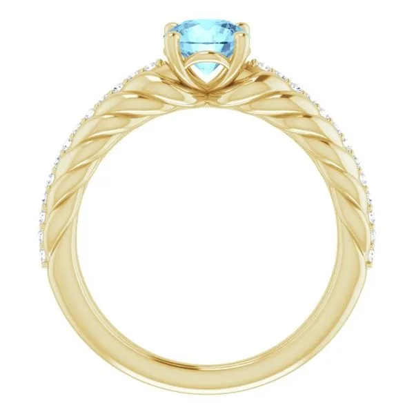 Accented Rope Ring Image 2 Cherry Street Jewelers Tulsa, OK