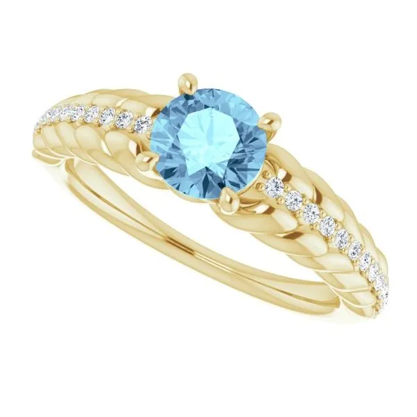 Accented Rope Ring Image 5 Cherry Street Jewelers Tulsa, OK