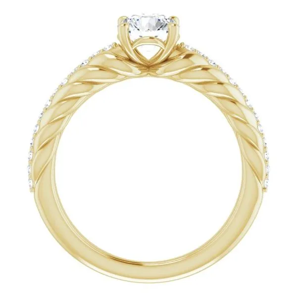 Accented Rope Ring Image 2 Cherry Street Jewelers Tulsa, OK