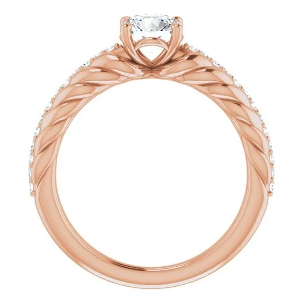 Accented Rope Ring Image 2 The Diamond Shop, Inc. Lewiston, ID