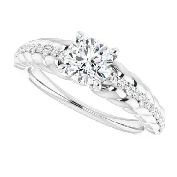 Accented Rope Ring Image 5 Mendham Jewelers Mendham, NJ