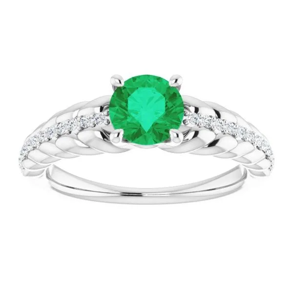 Accented Rope Ring Image 3 James Wolf Jewelers Mason, OH