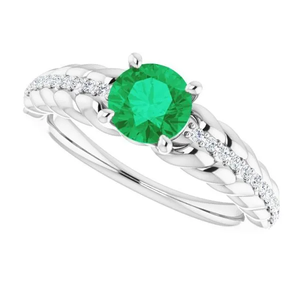 Accented Rope Ring Image 5 James Wolf Jewelers Mason, OH