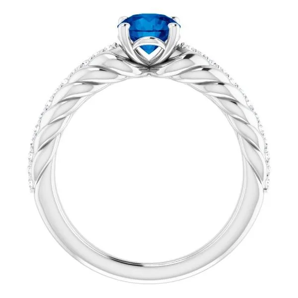 Accented Rope Ring Image 2 Long Jewelers Chesapeake, VA