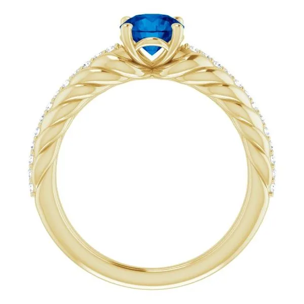 Accented Rope Ring Image 2 Jewelry Design Studio Jensen Beach, FL