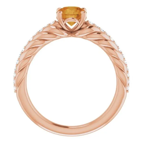 Accented Rope Ring Image 2 James Wolf Jewelers Mason, OH