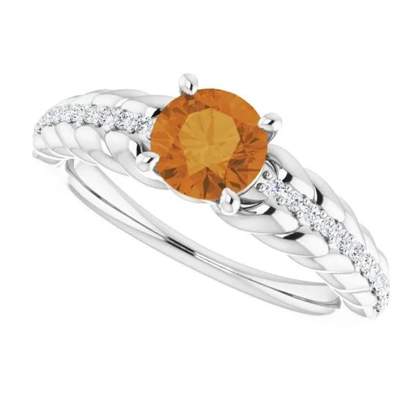 Accented Rope Ring Image 5 James Wolf Jewelers Mason, OH