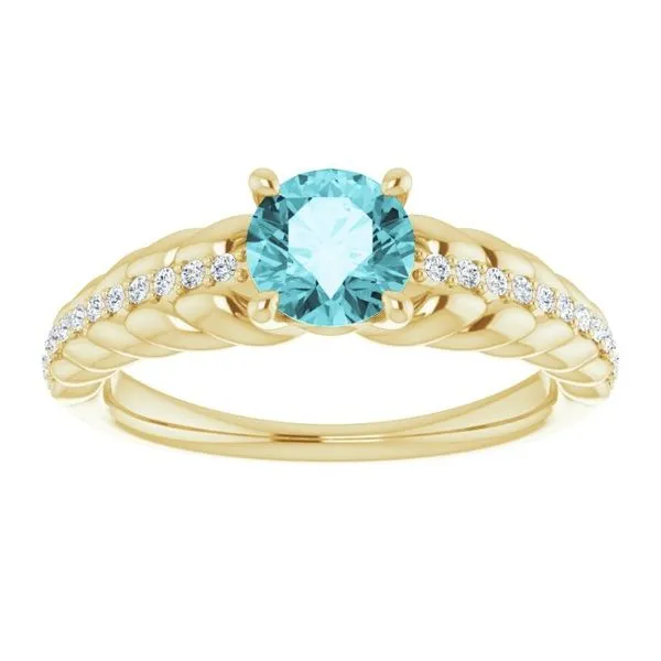 Accented Rope Ring Image 3 Long Jewelers Chesapeake, VA