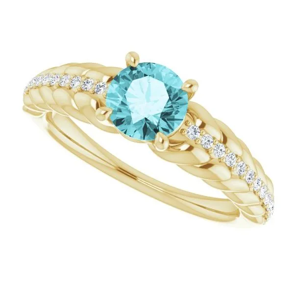 Accented Rope Ring Image 5 James Wolf Jewelers Mason, OH