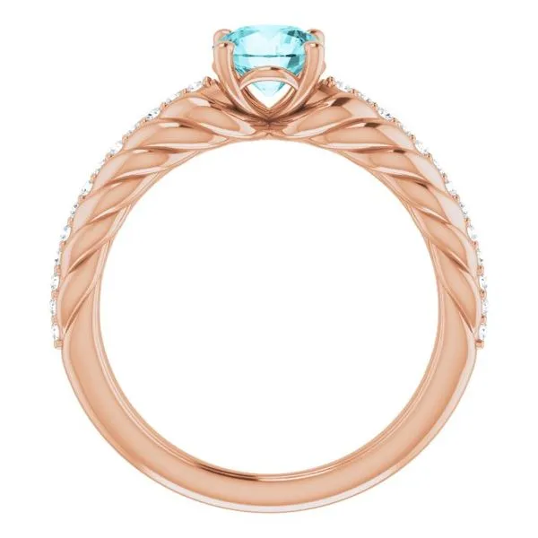 Accented Rope Ring Image 2 Comstock Jewelers Edmonds, WA