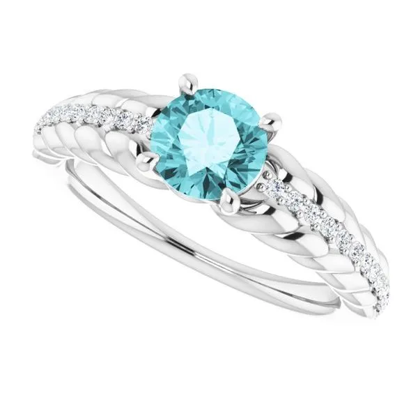 Accented Rope Ring Image 5 James Wolf Jewelers Mason, OH