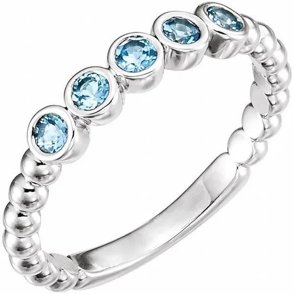 Beaded Bezel-Set Ring James Wolf Jewelers Mason, OH
