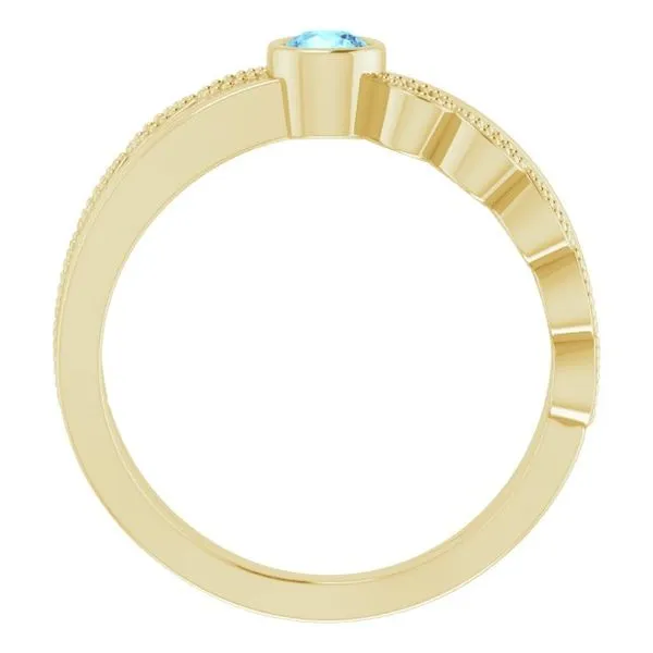 Criss-Cross Bezel-Set Ring Image 2 James Wolf Jewelers Mason, OH