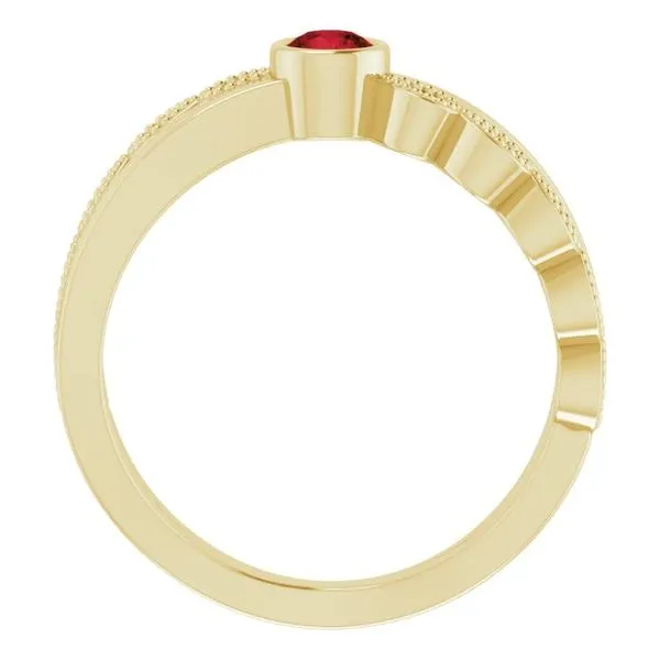 Criss-Cross Bezel-Set Ring Image 2 Jewelry Design Studio Jensen Beach, FL