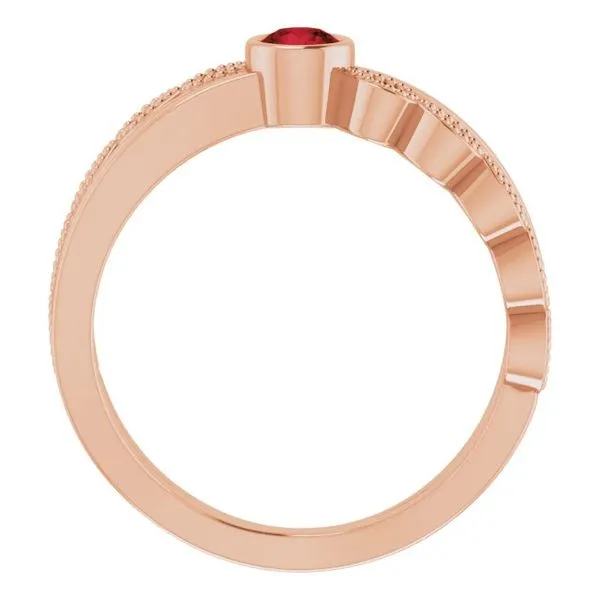 Criss-Cross Bezel-Set Ring Image 2 Jewelry Design Studio Jensen Beach, FL