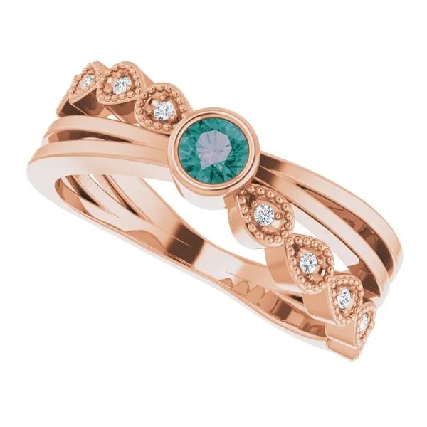 Criss-Cross Bezel-Set Ring Image 5 Holly's Jewelry Mountain Home, AR