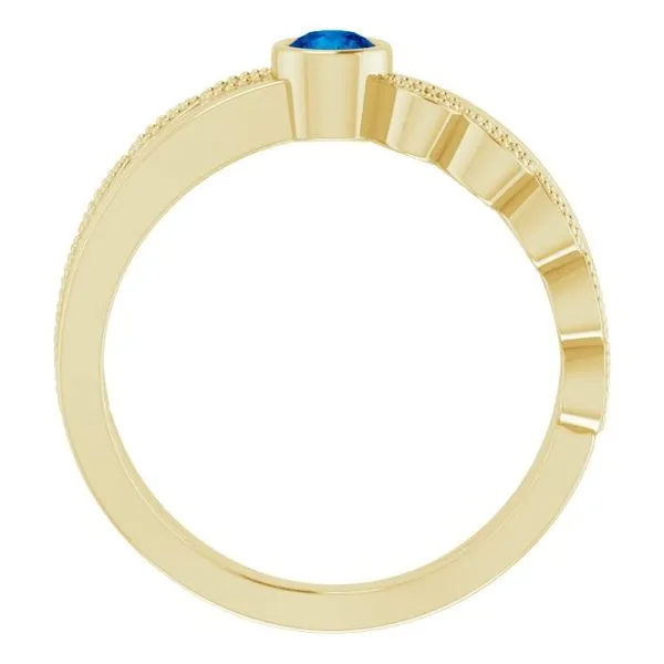 Criss-Cross Bezel-Set Ring Image 2 James Wolf Jewelers Mason, OH