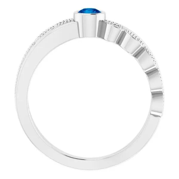 Criss-Cross Bezel-Set Ring Image 2 Jewelry Design Studio Jensen Beach, FL