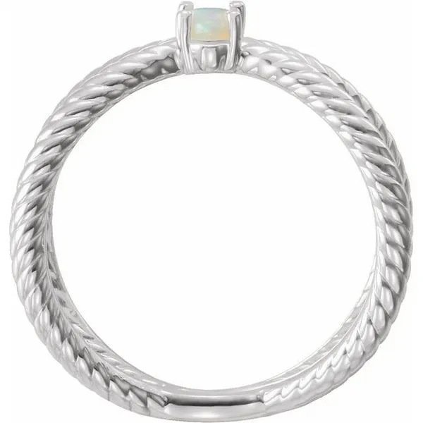 Criss-Cross Cabochon Ring Image 2 James Wolf Jewelers Mason, OH