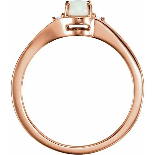 Accented Cabochon Ring Image 2 James Wolf Jewelers Mason, OH