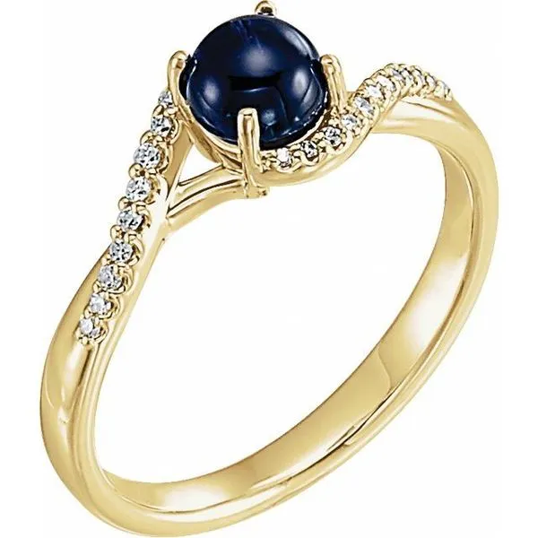 Accented Cabochon Ring James Wolf Jewelers Mason, OH