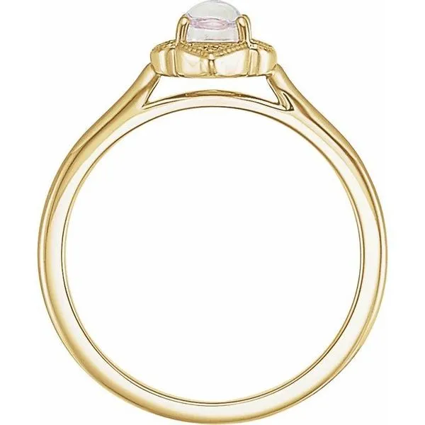 Clover Cabochon Ring Image 2 Jewelry Design Studio Jensen Beach, FL