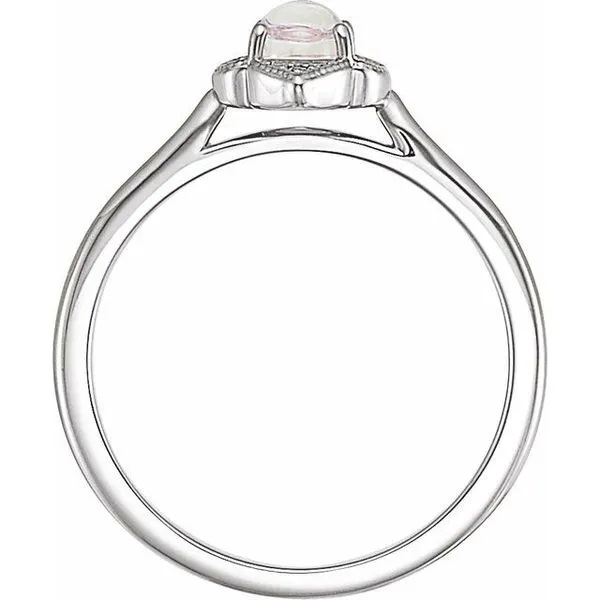 Clover Cabochon Ring Image 2 Jewelry Design Studio Jensen Beach, FL