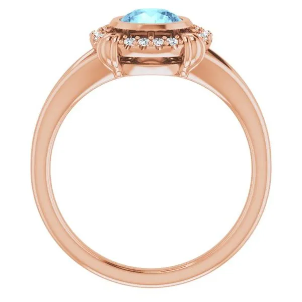 Bezel-Set Halo-Style Ring Image 2 Holly's Jewelry Mountain Home, AR