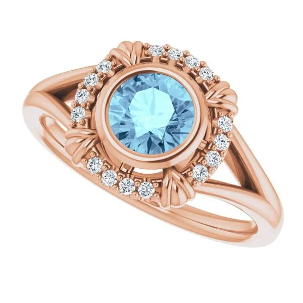 Bezel-Set Halo-Style Ring Image 5 Holly's Jewelry Mountain Home, AR