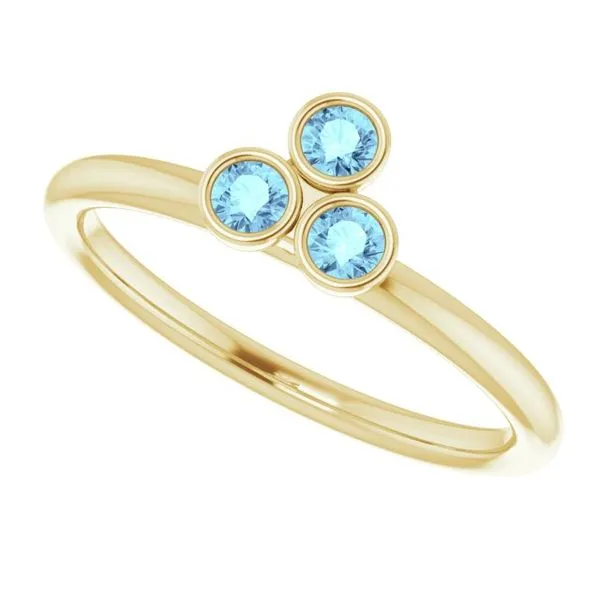 Stackable Bezel-Set Ring Image 5 Mendham Jewelers Mendham, NJ