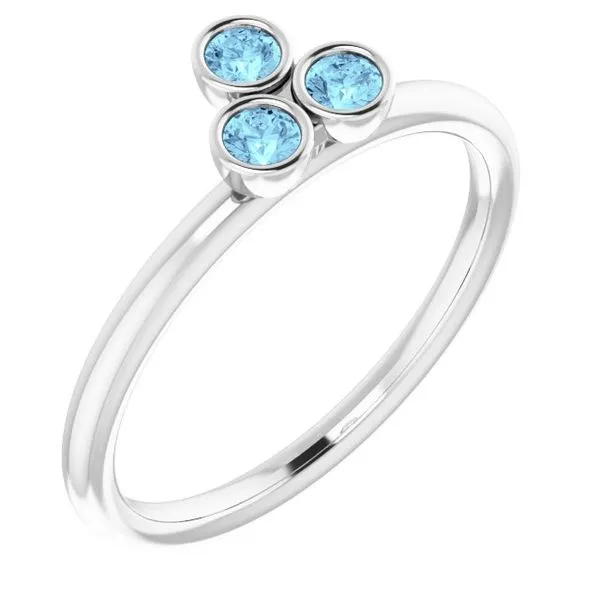 Stackable Bezel-Set Ring Jewelry Design Studio Jensen Beach, FL