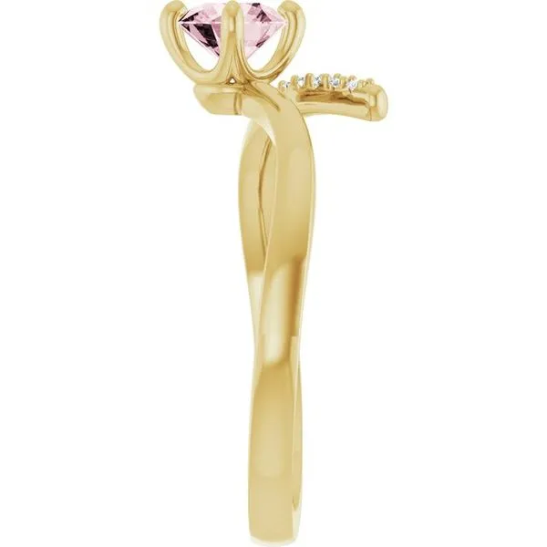 Accented Bypass Ring Image 4 James Wolf Jewelers Mason, OH