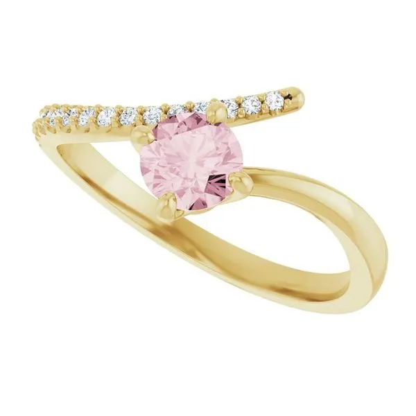 Accented Bypass Ring Image 5 Long Jewelers Chesapeake, VA