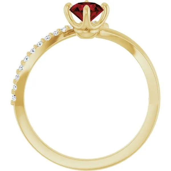 Accented Bypass Ring Image 2 Cherry Street Jewelers Tulsa, OK