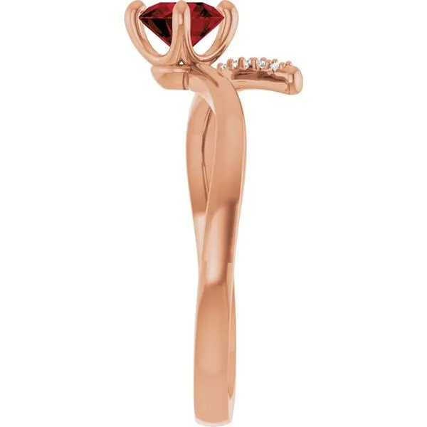 Accented Bypass Ring Image 4 James Wolf Jewelers Mason, OH