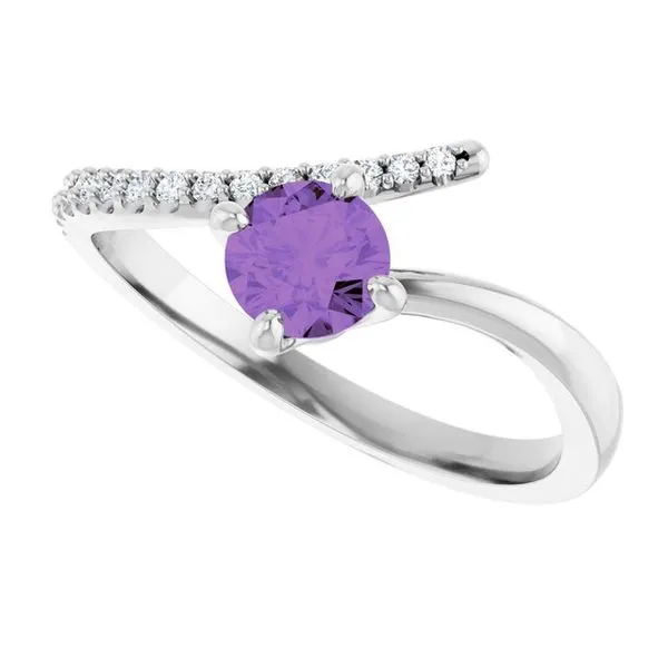 Accented Bypass Ring Image 5 Cherry Street Jewelers Tulsa, OK