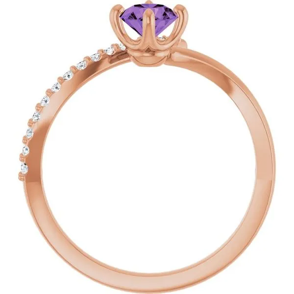 Accented Bypass Ring Image 2 Cherry Street Jewelers Tulsa, OK