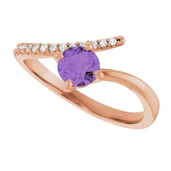 Accented Bypass Ring Image 5 James Wolf Jewelers Mason, OH