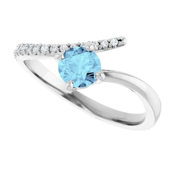 Accented Bypass Ring Image 5 James Wolf Jewelers Mason, OH